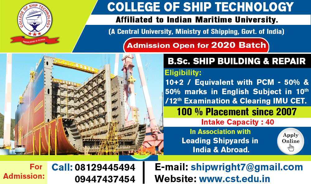 College of Ship Technology bsc ship building & repair