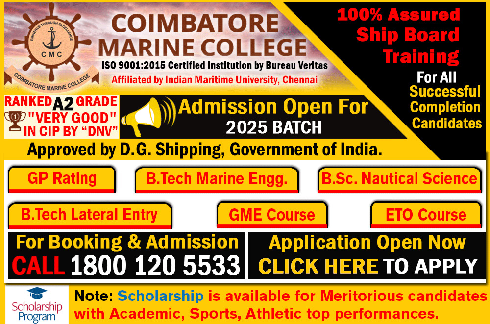 GP Ratings Deck Cadet in Merchant Navy 2025